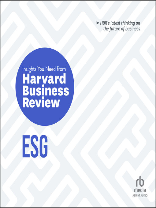 Title details for ESG by Harvard Business Review - Wait list